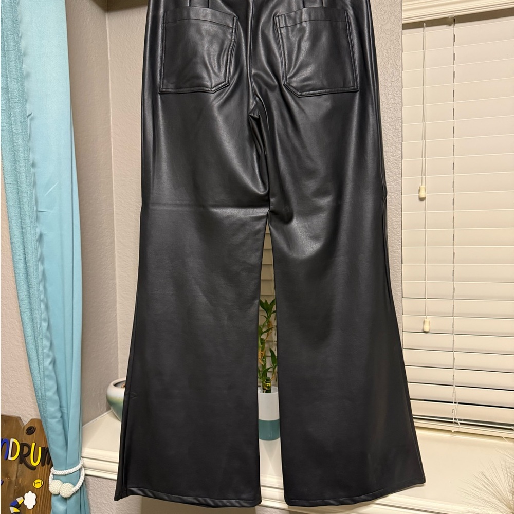 Maeve Midnight Black Flare Trousers